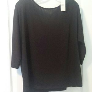 Loft black knit top